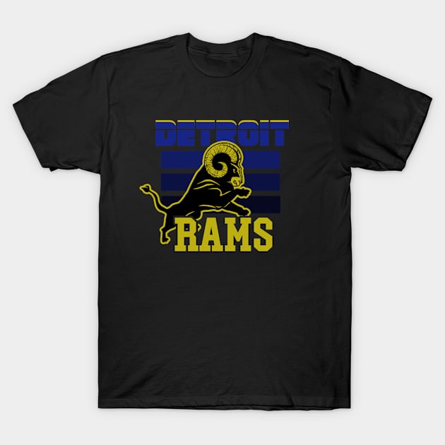Detroit Rams Goat T-Shirt by Nwebube parody design